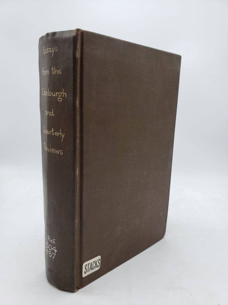 Item #10117 Essays from the Edinburgh and Quarterly Reviews with Addresses and Other Pieces. John F. W. Herschel.
