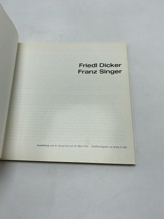 Friedl Dicker / Franz Singer