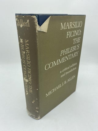 Item #10620 Marsilio Ficino: The Philebus Commentary. Michael J. B. Allen