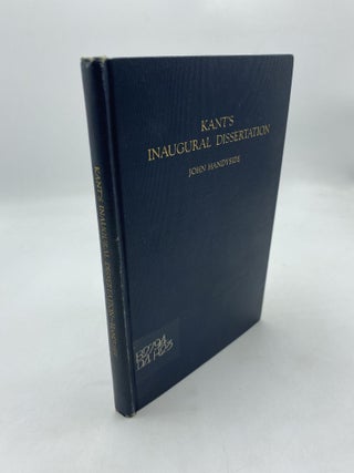 Item #10632 Kant's Inaugural Dissertation and Early Writings on Space. John Handyside, Trans