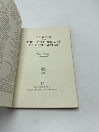 Episodes From The Early History Of Mathematics
