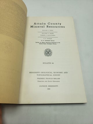 Attala County Mineral Resources (Mississippi Geological Bulletin 99)