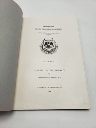 Carroll County Geology (Mississippi Geological Bulletin 67)