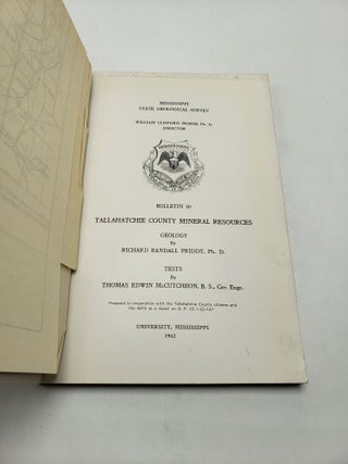 Tallahatchie County Mineral Resources (Mississippi Geological Bulletin 50)