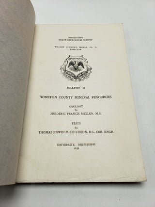 Winston County Mineral Resources (Mississippi Geological Bulletin 38)