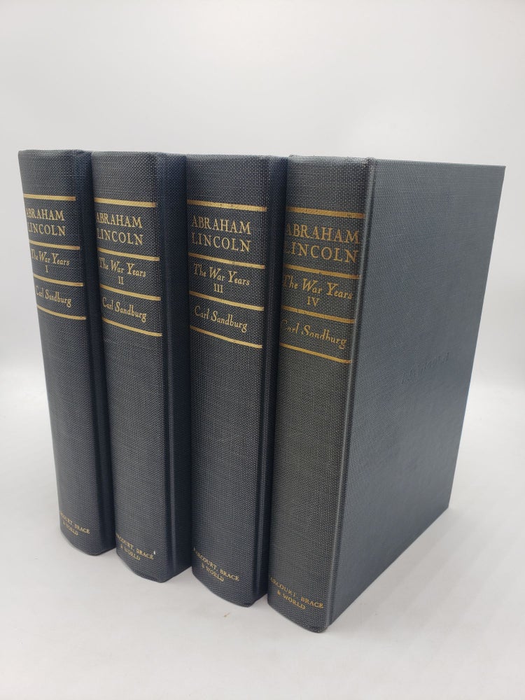 Item #10935 Abraham Lincoln: The War Years (4 Volume Set). Carl Sandburg.