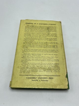 Journal Of A Southern Student 1846-58 With Letters Of A Later Period