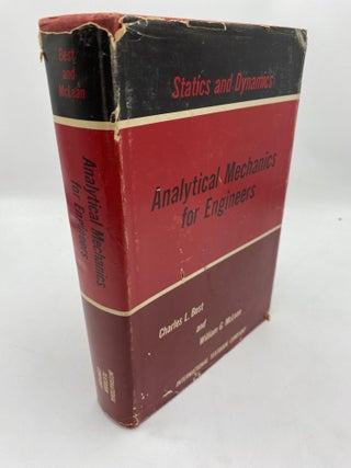 Item #11159 Analytical Mechanics For Engineers. Charles L. Best, William G. McLean