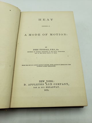 Heat Considered As A Mode Of Motion