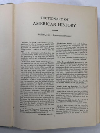 Dictionary Of American History Volumes I-VI With Index