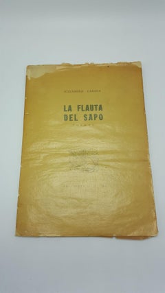 Item #4222 La Flauta Del Sapo Poemas. Alejandro Casona