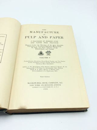 The Manufacture Of Pulp And Paper (5 Volumes)