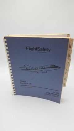 Item #4356 Fanjet Falcon 20 Pilot Refresher Study Guide. FlightSafety International