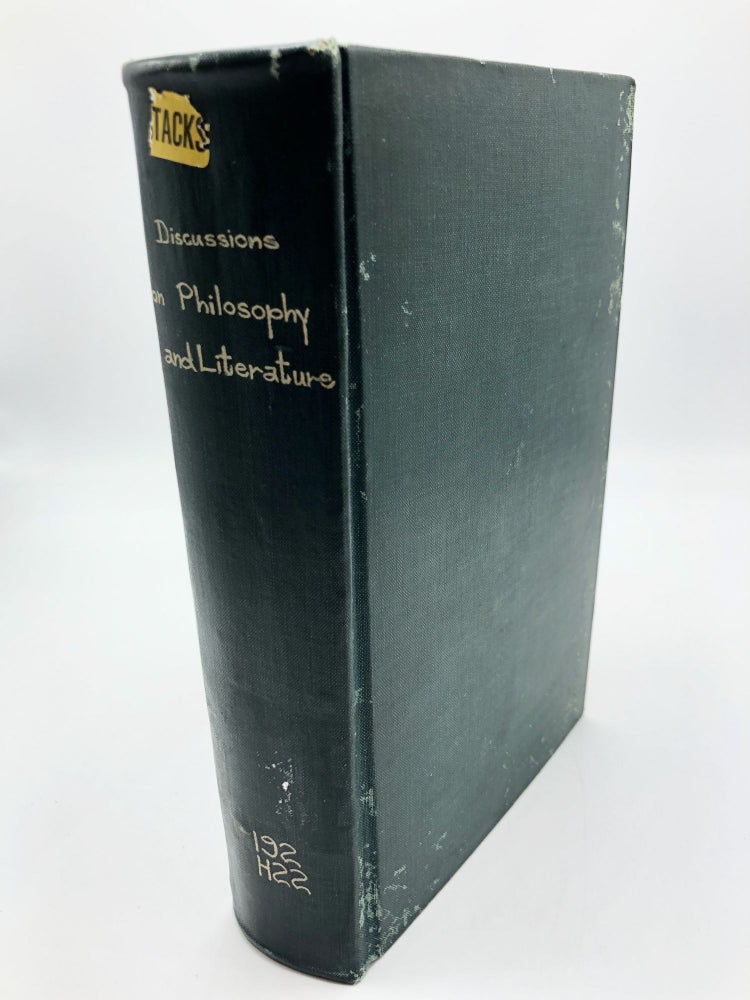 Item #4941 Discussions on Philosophy and Literature, Education and University Reform. Robert Turnbull William Hamilton.