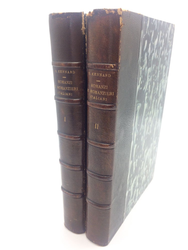 Item #5179 Romanzi e Romanzieri Italiani, Volumes 1 and 2. Giuseppe Spencer Kennard, Joseph.