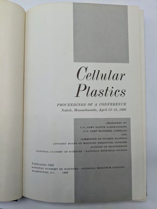 Cellular Plastics: Proceedings of a Conference Natick, Massachusetts