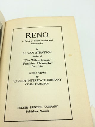 Reno: A Book of Short Stories and Information