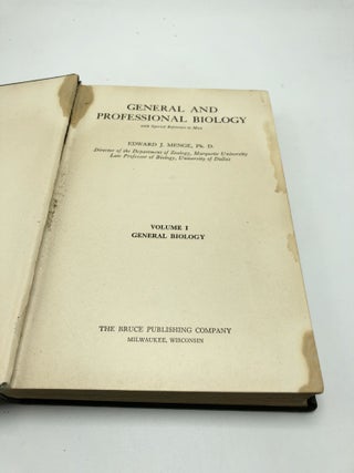General and Professional Biology Volume I