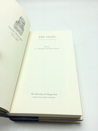 John Dryden Four Tragedies/ Four Comedies (2 Volumes)