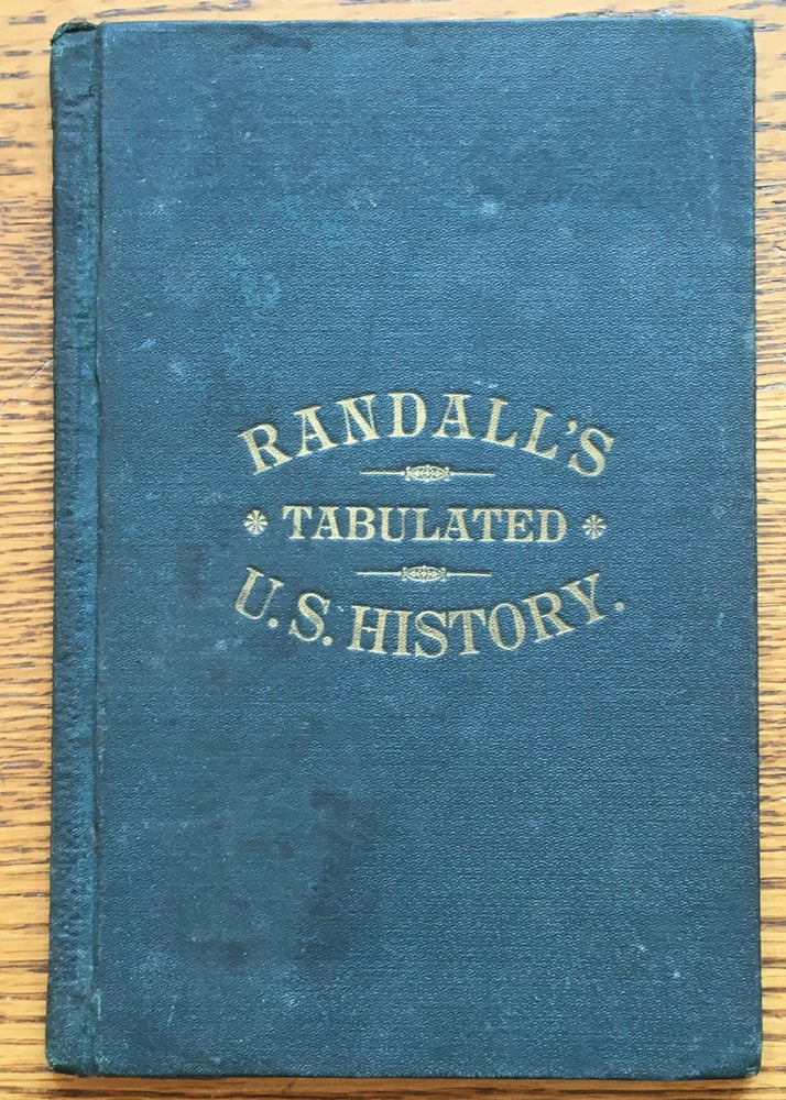Item #6098 Randall's Tabulated History of the United States. Don W. Randall.