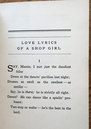 Sonnets of a Suffragette: Including also Love Sonnets of a Manicure, Love Lyrics of a Shop Girl, Love lyrics of a Chauffeur.
