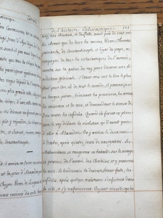 Extraits de l'Histoire Ecclesiastique Tome II -- unique copy, handwritten book