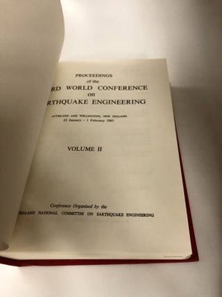 Proceedings Of The Third World Conference On Earthquake Engineering: Auckland And Wellington, New Zealand, 22 January-1 February 1965 (3 Volume Set)