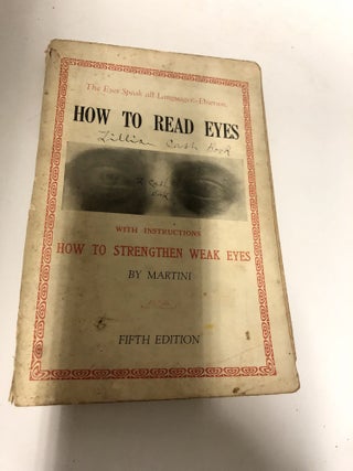 Item #7249 How To Read Eyes. Martini