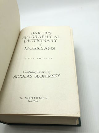 Bakers Biographical Dictionary of Musicians