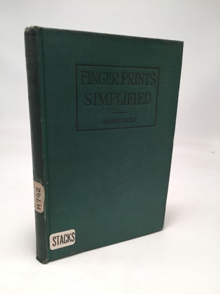 Item #8191 Finger Prints Simplified. James Holt