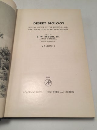 Desert Biology (Volume 1)