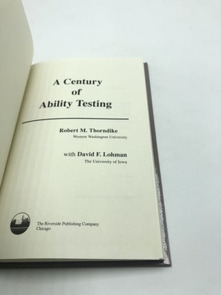 A Century of Ability Testing