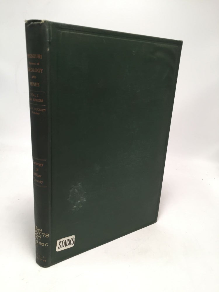 Item #8532 The Geology of Miller County. A. F. Smith Sydney H. Ball.