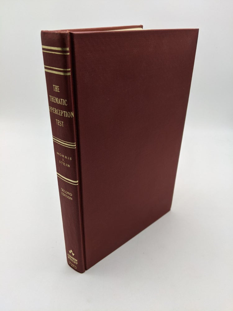Item #8583 The Thematic Apperception Test: An Introductory Manual for its Clinical Use with Adult Males. Morris I. Stein.