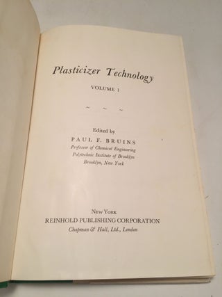 Plasticizer Technology (Vol. I)