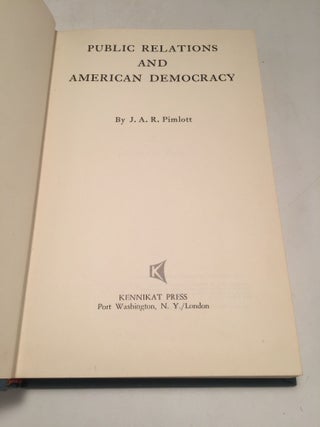 Public Relations and American Democracy