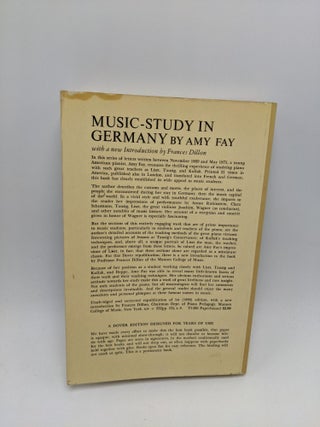 Musi-Study In Germany In The Nineteenth Century