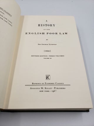 A History Of The English Poor Law (Volume 3)