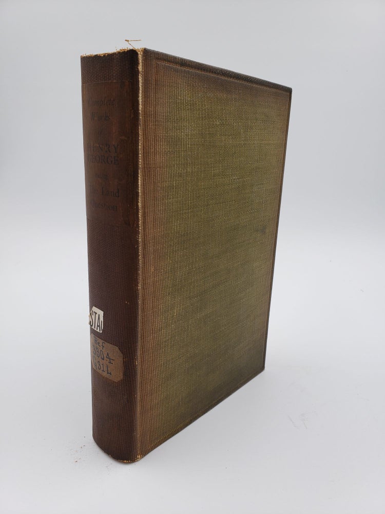 Item #8871 Complete Works of Henry George (Volume 3): The Land Question. Henry George.