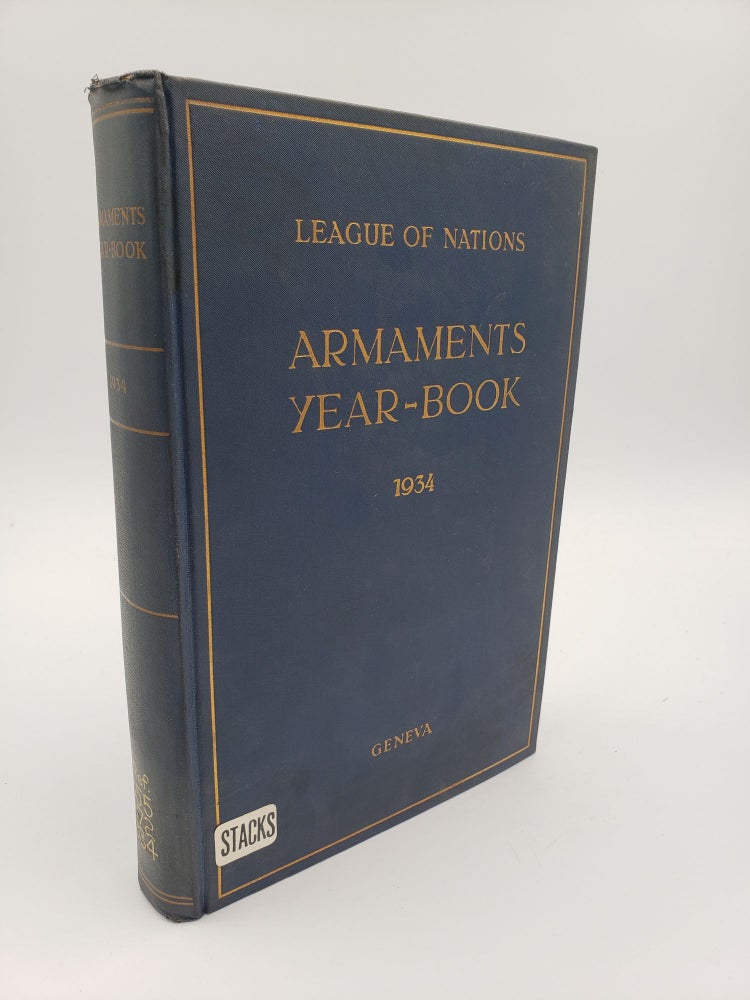Item #8903 Armaments Year-Book 1934. League of Nations.