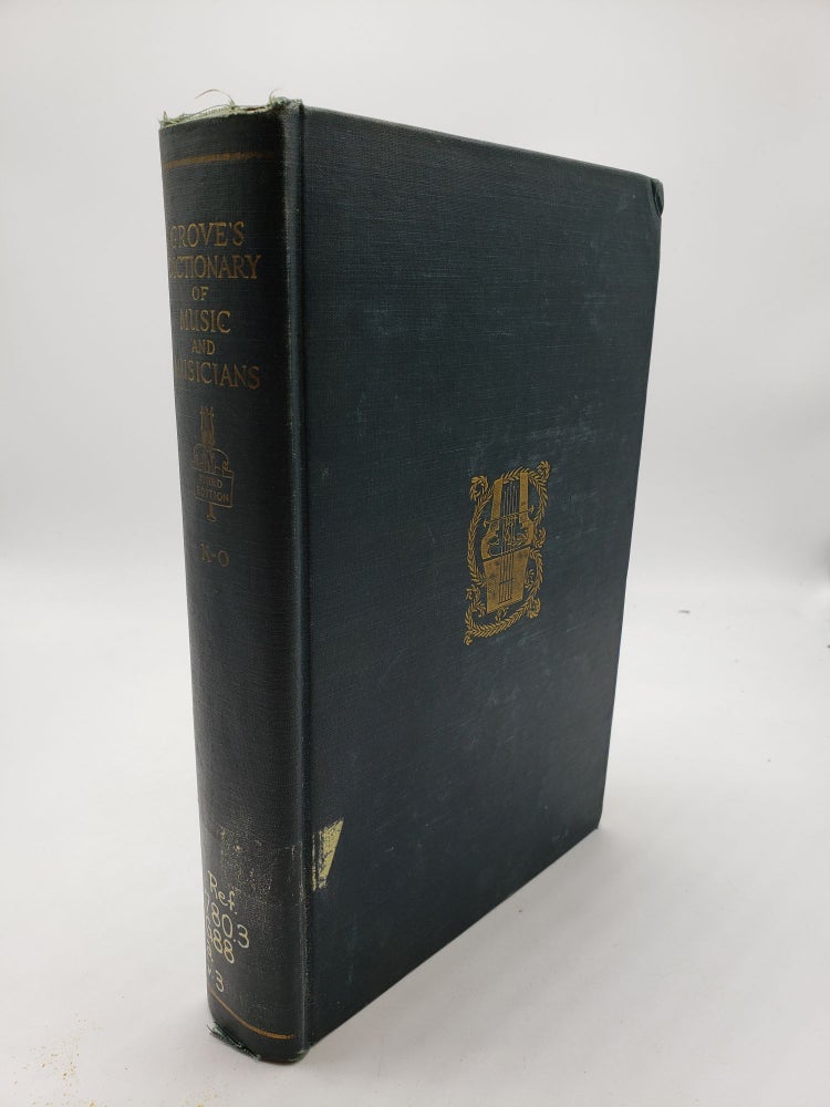 Item #8922 Grove's Dictionary of Music and Musicians (Volume 3). H C. Colles.