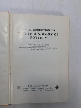 Introduction to the Technology of Pottery