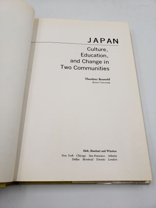 Japan: Culture, Education, and Change in Two Communities
