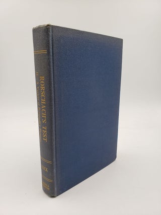 Item #9072 Rorschach's Test: A Variety of Personality Pictures (Volume 2). Samuel J. Beck