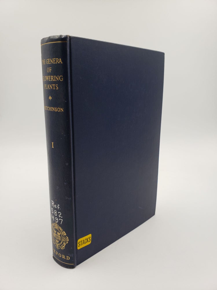 Item #9078 The Genera of Flowering Plants: Dicotyledons (Volume 1). J. Hutchinson.