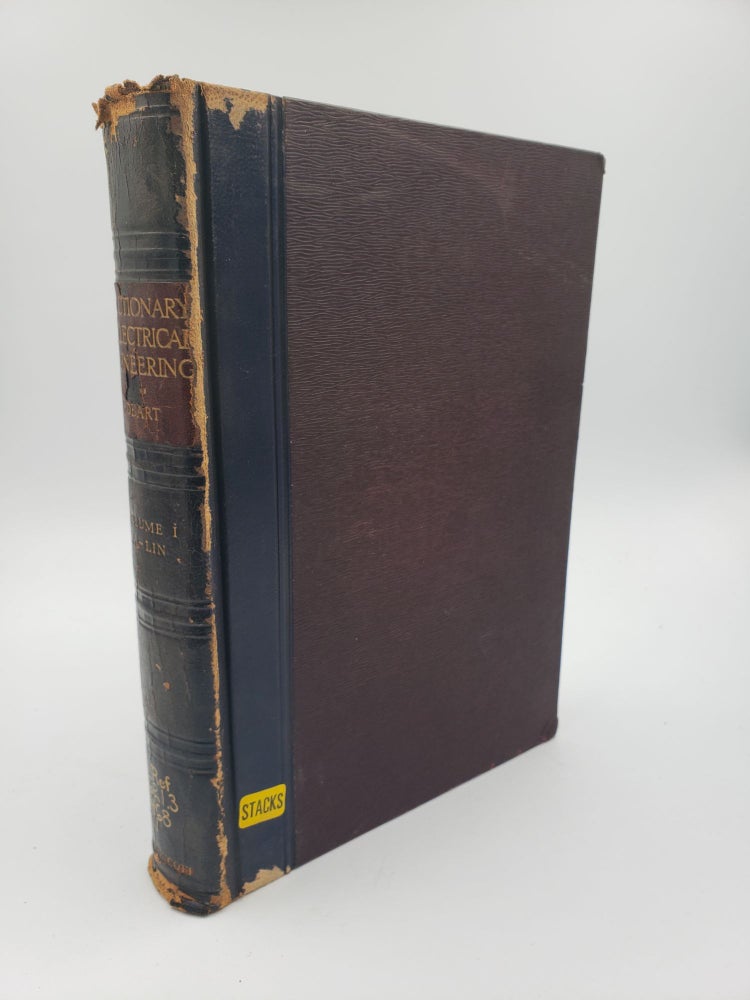 Item #9145 A Dictionary of Electrical Engineering (Volume 1). H M. Hobart.