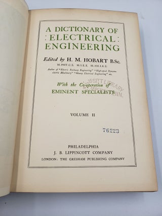 A Dictionary of Electrical Engineering (Volume 2)