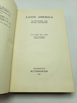Latin America: An Economic And Social Geography