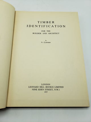 Timber Identification for the Builder and Architect