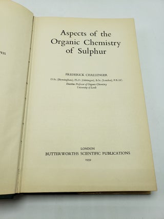 Aspects of the Organic Chemistry of Sulphur